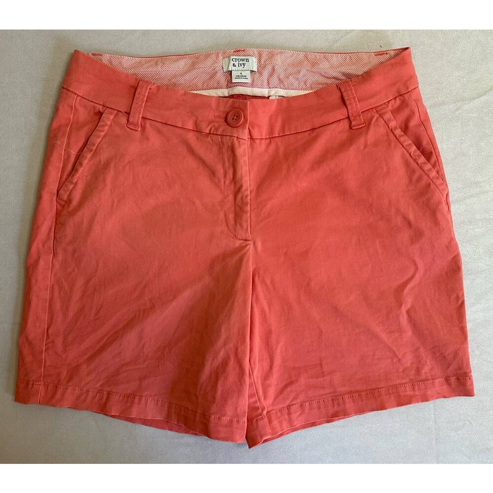 Crown & Ivy Pink Caroline Shorts Size 6
